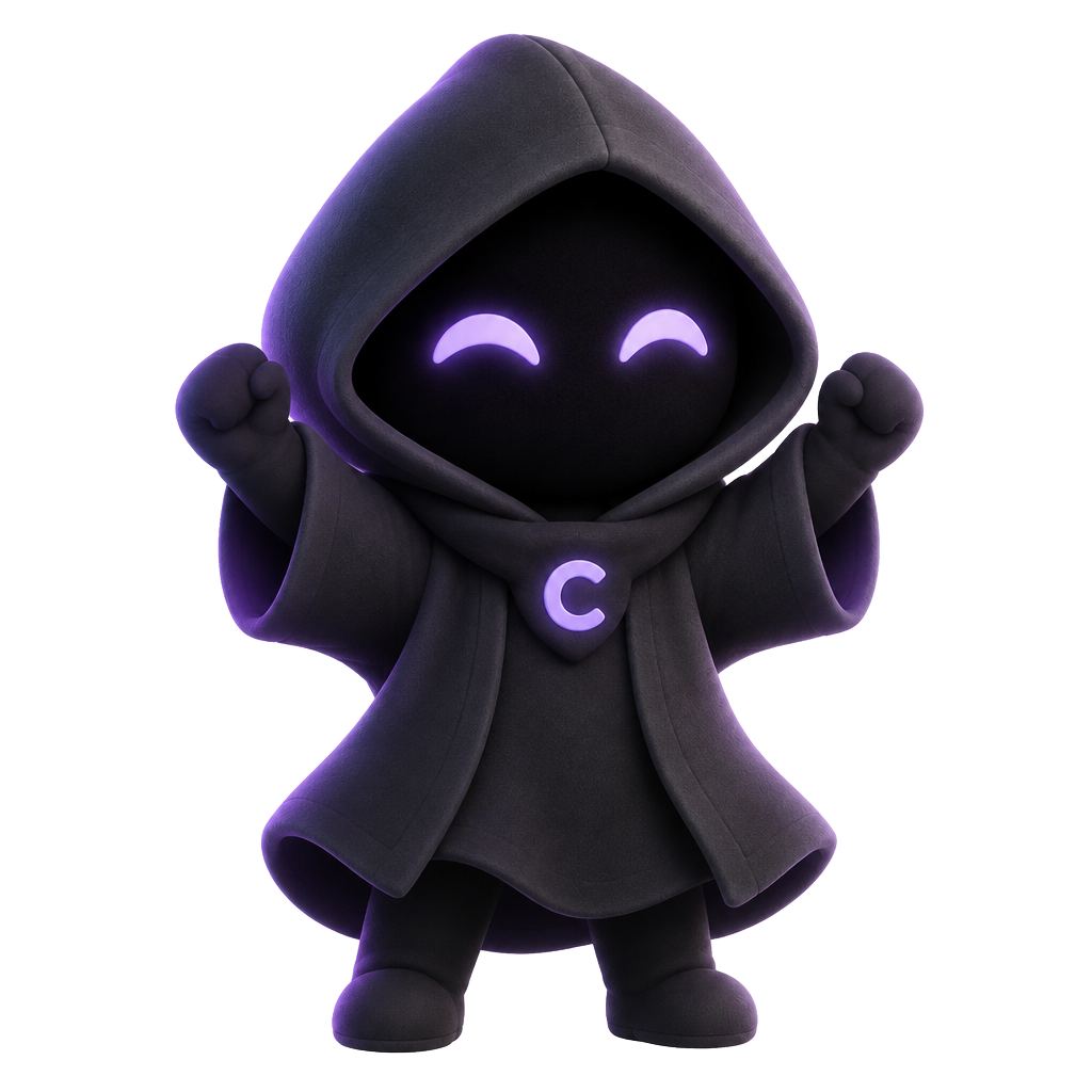 CIPHER mascot, wave